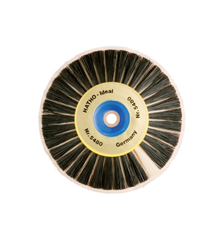 CEPILLO HATHO 80 mm .4 HIL. CONV. PELO NEGRO+TELA CTRO. PLASTICO