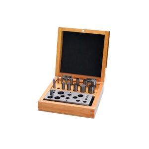 CORTA DISCOS 14 PIEZAS DE 2,77 MM A 15,87 MM EN ESTUCHE DE MADERA
