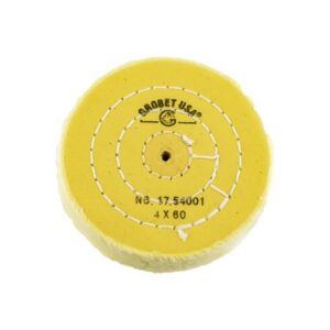 DISCO GROBET ALGODON AMARILLO 100 MM. DIAM. 60 HOJAS (17.54001)