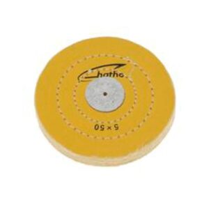 DISCO HATHO ALGODON AMARILLO 125×15 MM 50 HOJAS