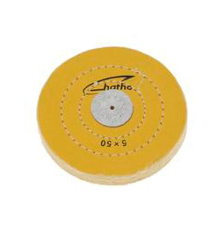DISCO HATHO ALGODON AMARILLO 125x15 MM 50 HOJAS
