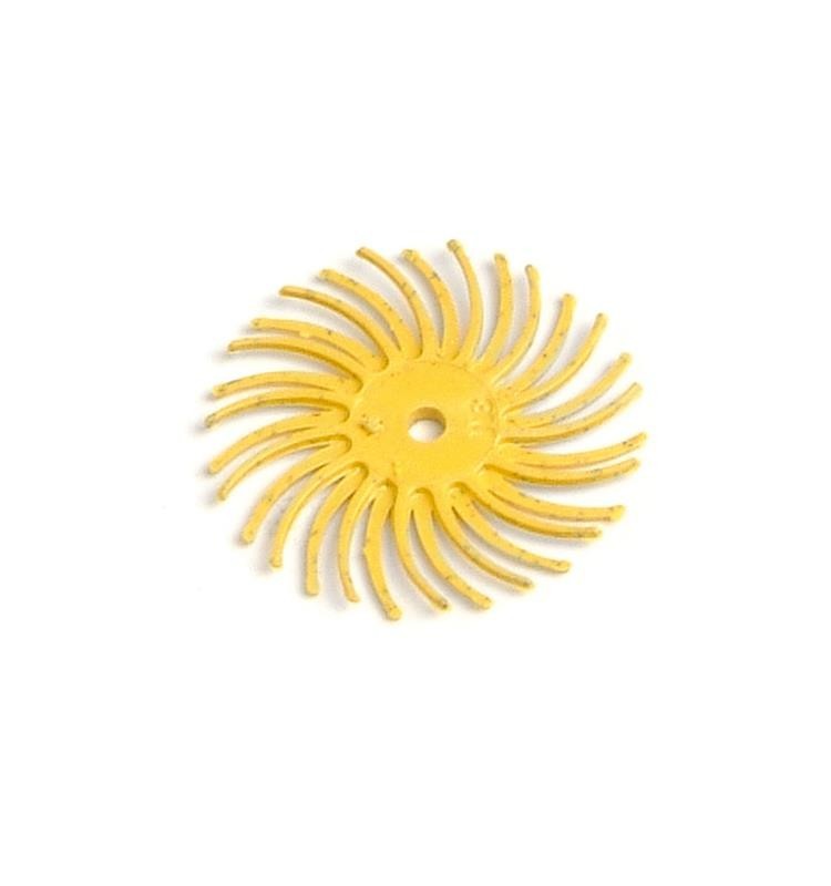 DISCO SUNBURST DEDECO AMARILLO 22 MM. (48 UN.) GRANO 80