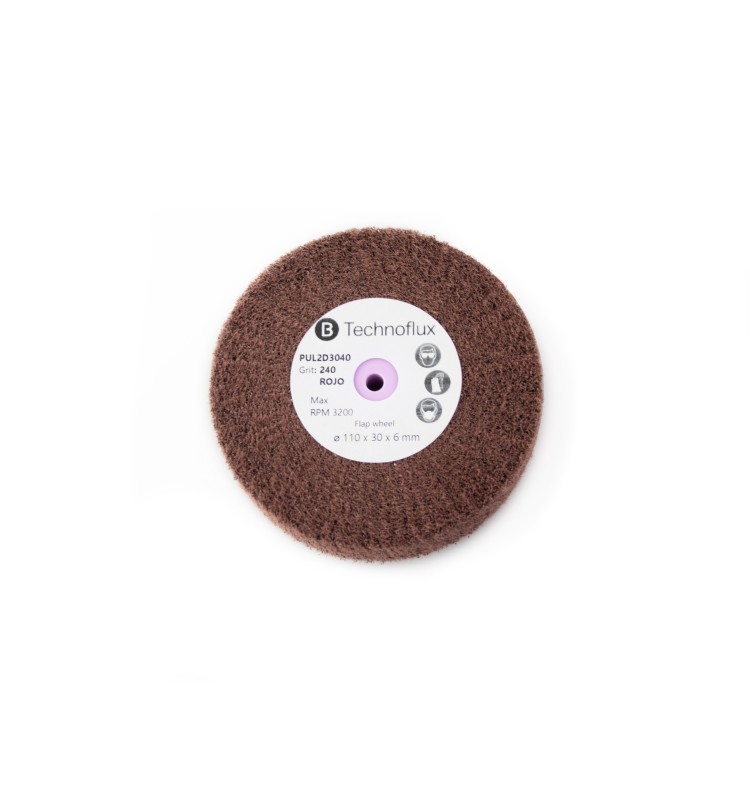 DISCOS RADIALES ROJOS 110x30 GRANO 240
