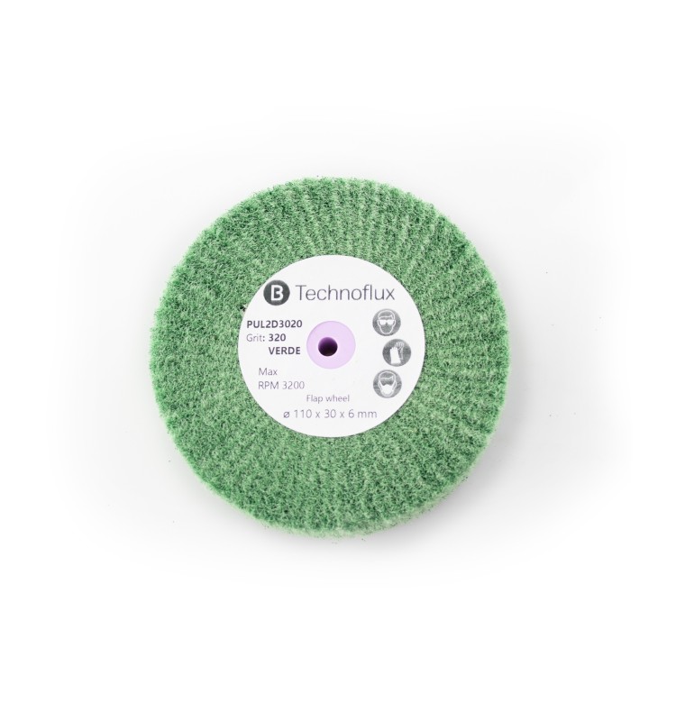DISCOS RADIALES VERDES 110x30 GRANO 320