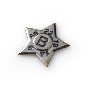 ESTRELLA DE TOQUE EN PLATA TECHNOFLUX  9, 14, 18, 22 K Y AG