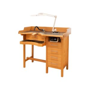 MESA JOYERO UN PUESTO PREMIUM CON TUBO ARTICULADO ASPIRACION