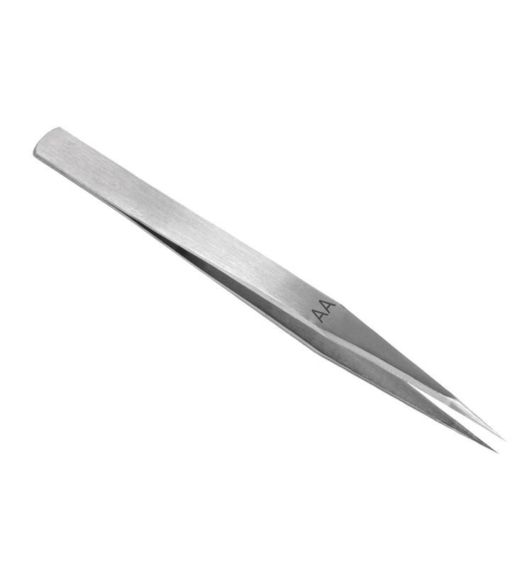 PINZAS ACERO AA 13 cm PUNTA EXTRA FINA