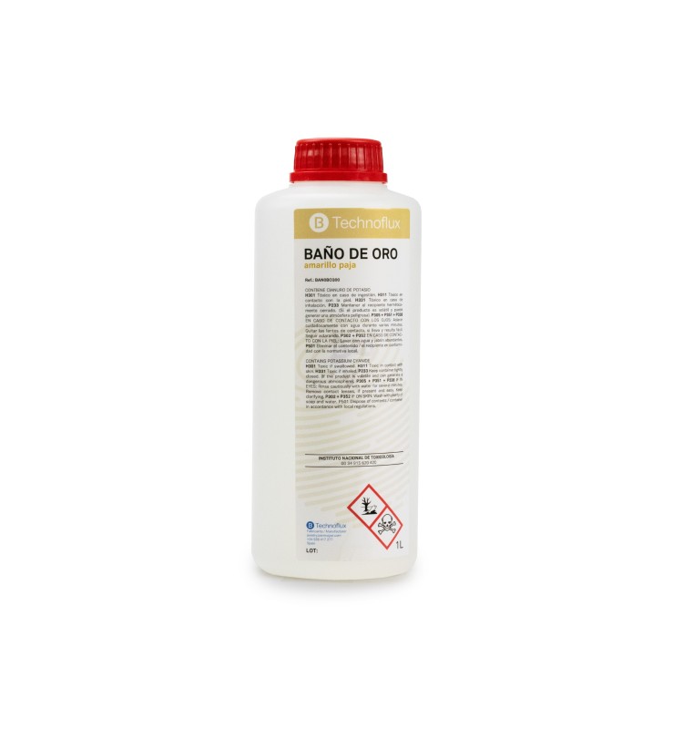 TECHNOFLUX -BAÑO ORO AMARILLO PAJA 1 LITRO